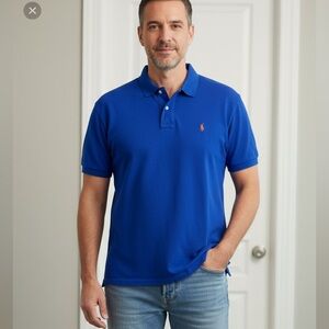 Polo by Ralph Lauren Men's Dark Blue  Shirt size XL classic fit